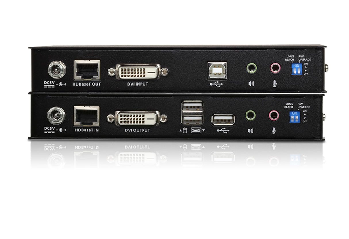 Aten ce620 USB 2.0 DVI KVM Extender HDBaseT Negro