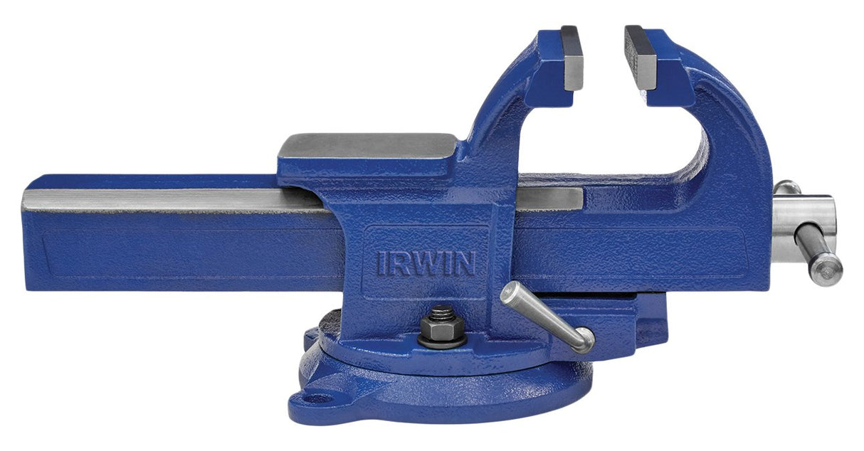 IRWIN 1978272 Tornillo de banco de ajuste rápido de 100 mm, azul/gris