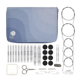 KnitPro Set de Agujas Intercambiables Nova Regal - Pares de Alfileres Circulares de 11 x 10 cm con Accesorios Set Nova Regal para Principiantes, Profesionales y Caja de Regalo