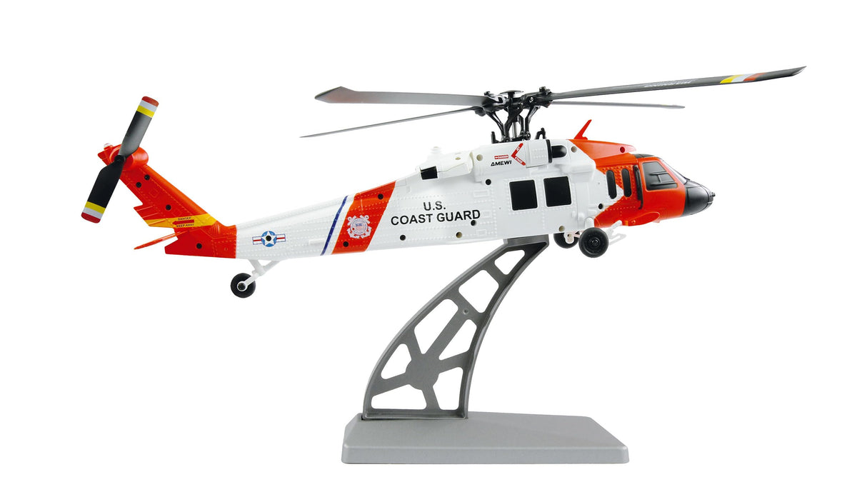 Amewi UH-60L Black Hawk Coastguard - Helicóptero sin escobillas (4 Canales, 6 G, RTF, teledirigido)