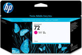 HP 72 C9372A Cartucho de Tinta Original HP DesignJet Magenta, de 130ml, para Impresoras Plotter de Gran Formato T2300 eMFP, T1300, T1200, T1120, T1100, T1100 MFP, T795, T790, T770, T620, T610 y T600