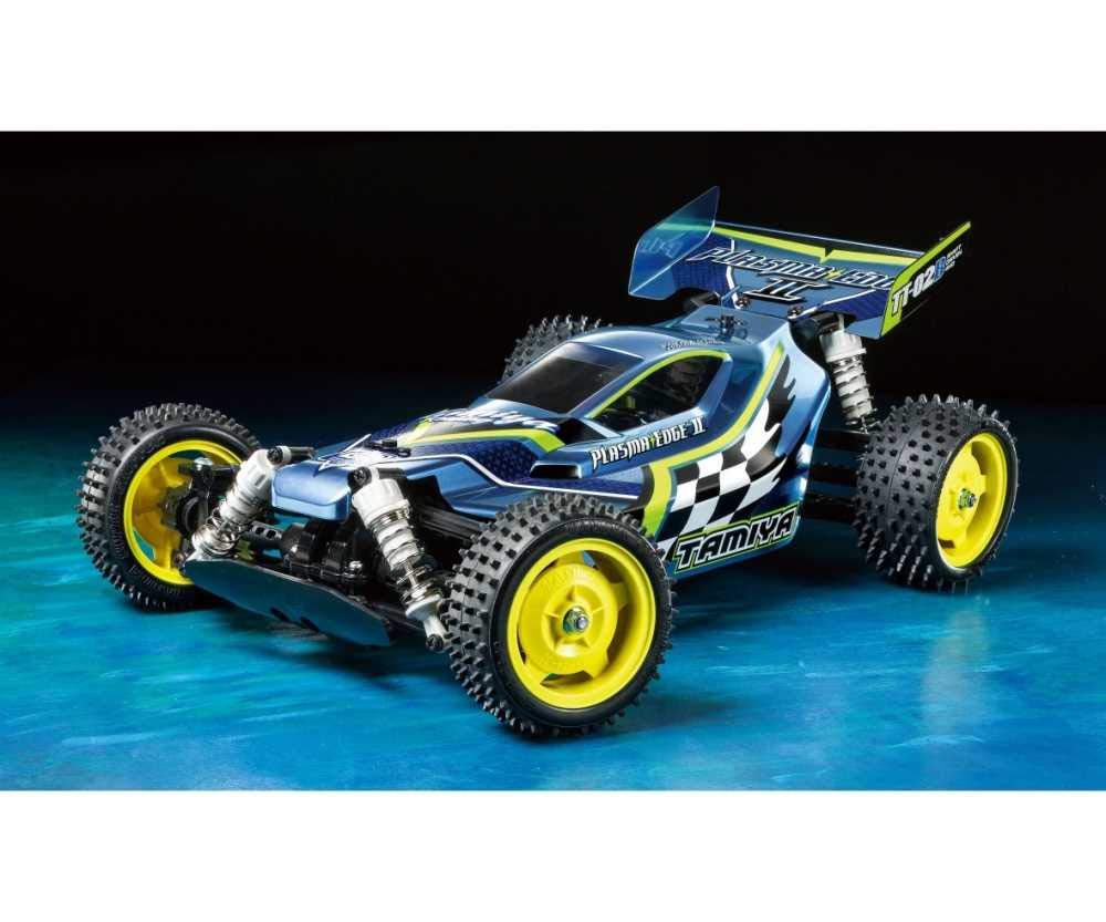 Tamiya Tamiya-58630 Buggy RC 58630 Plasma Edge II TT-02B 1:10 - Kit de Montaje de Cochecito, Multicolor (TAM58630)