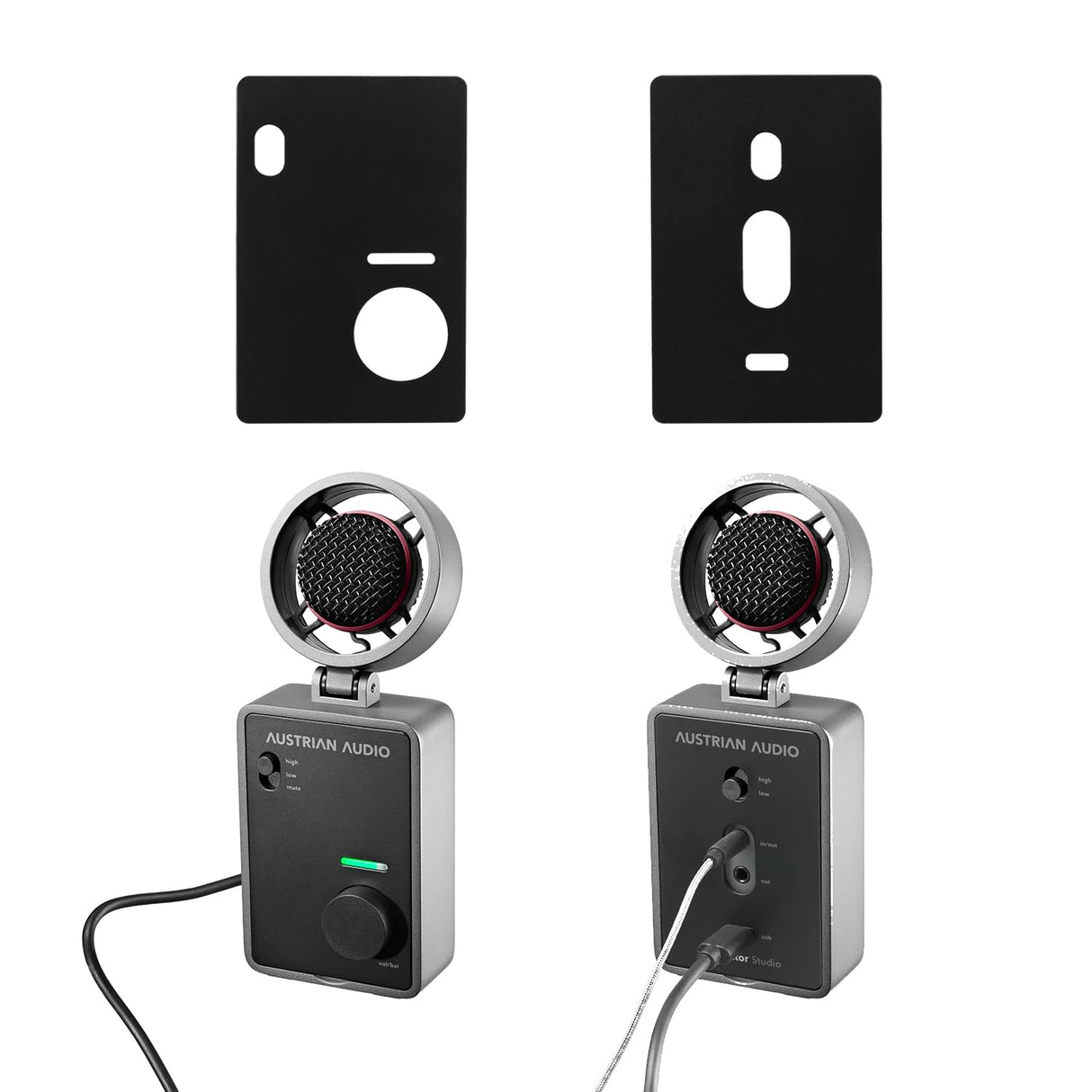Austrian Audio MiCreator System Set para producción de música y Contenido (Incl. micrófono MiCreator Studio, micrófono Satellite, 2X Placas Frontales, riel estéreo MiniBar, Estuche, Cable)