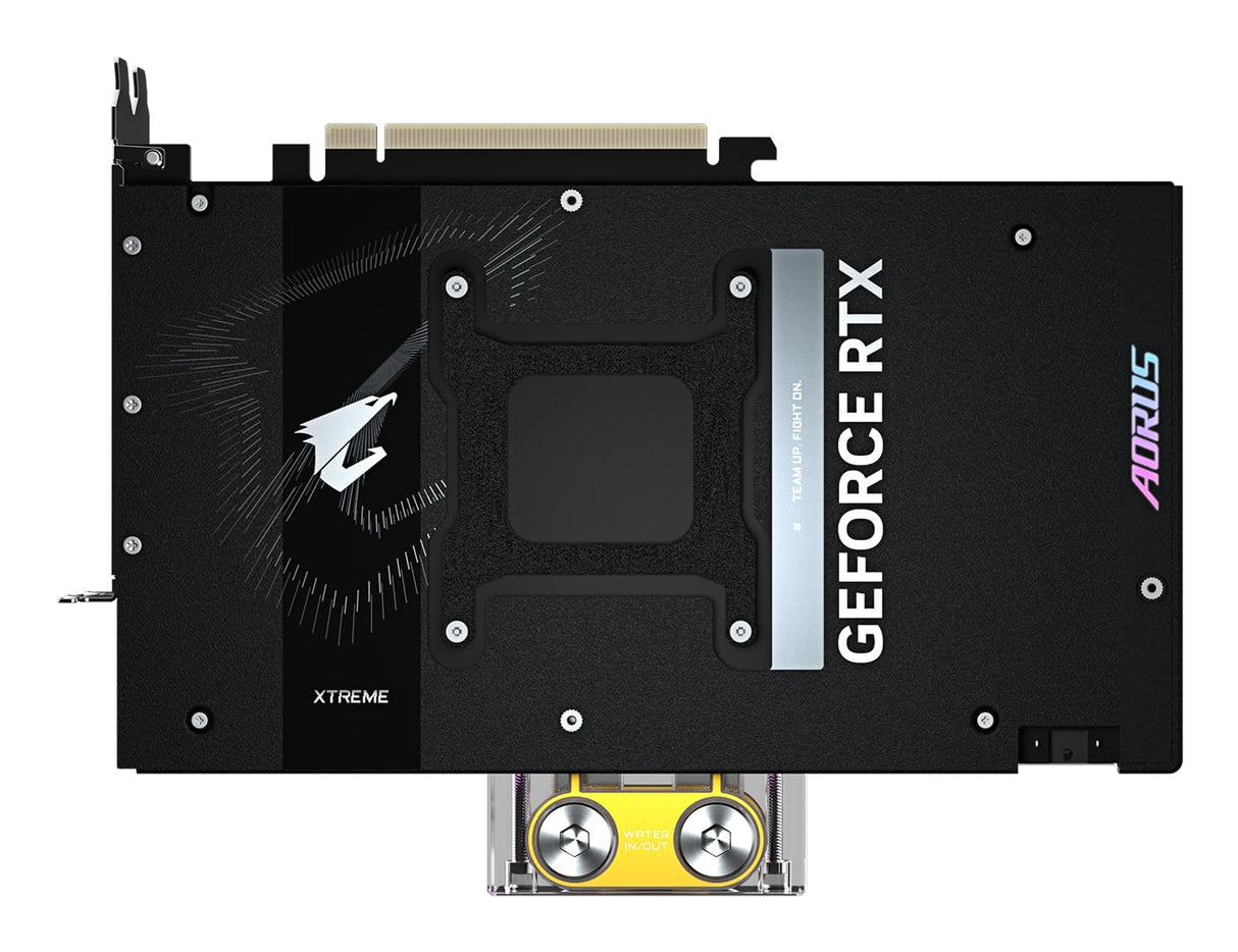 GIGABYTE AORUS GeForce RTX 5090 XTREME WATERFORCE WB 32G Tarjeta Gráfica - 32 GB GDDR7, 512 bits, PCI-E 5.0, 2655 MHz Frecuencia Base, 3 x DP 2.1a, 1 x HDMI 2.1b, NVIDIA DLSS 4, GV-N5090AORUSX WB-32GD