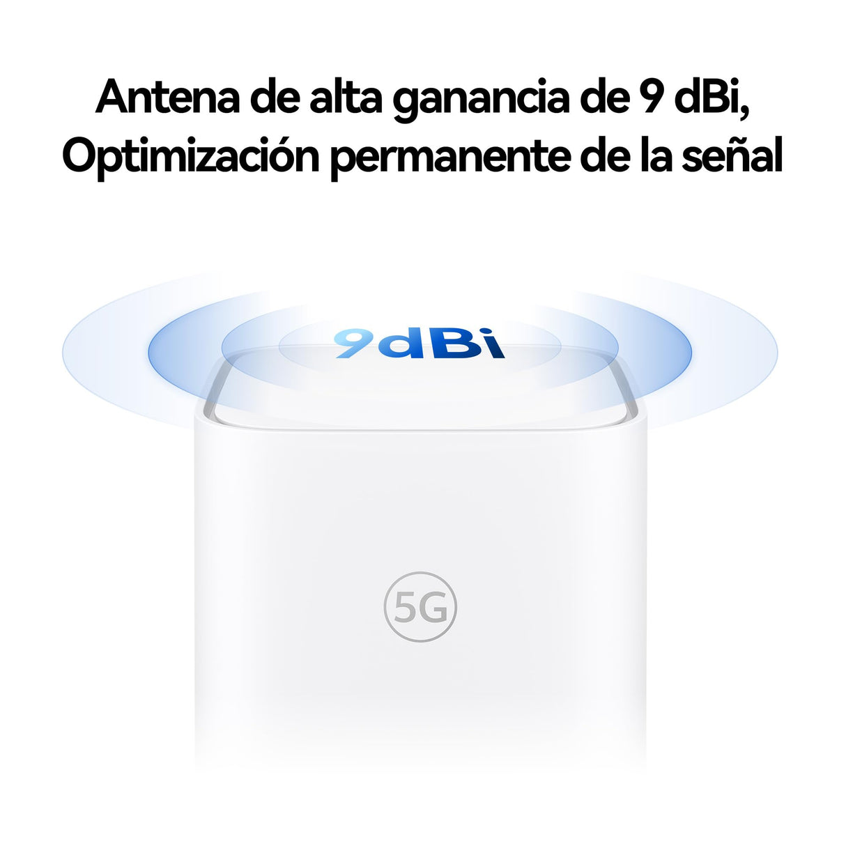 5G CPE 5s, H153, Router 5G con SIM, Wi-Fi 6 AX3000, 3.600 Mbps en DL/500 Mbps en UL, Antena de Alta Ganancia de 9 dBi, Puerto LAN/WAN, Diagnóstico Visualizado del Wi-Fi, 42 Meses de Garantía