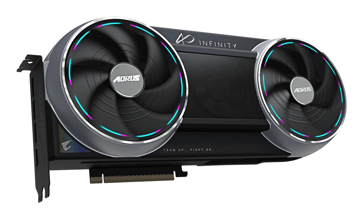 GIGABYTE AORUS GeForce RTX 5090 Infinity 32G Tarjeta Gráfica – 32GB GDDR7, 512-bit, PCI-E 5.0, Reloj de núcleo 2730 MHz, 3 × DP 2.1b, 1 × HDMI 2.1b, DLSS 4, GV-N5090AORUS IF-32GD