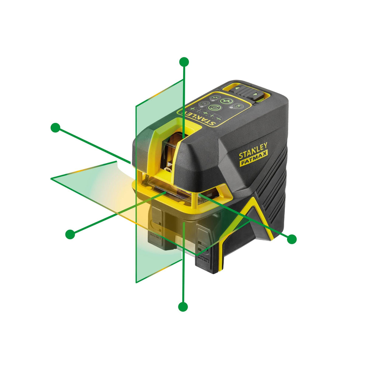 Nivel laser de cruz + 5 puntos – VERDE. 20 metros (50 metros con detector) ±3mm/m