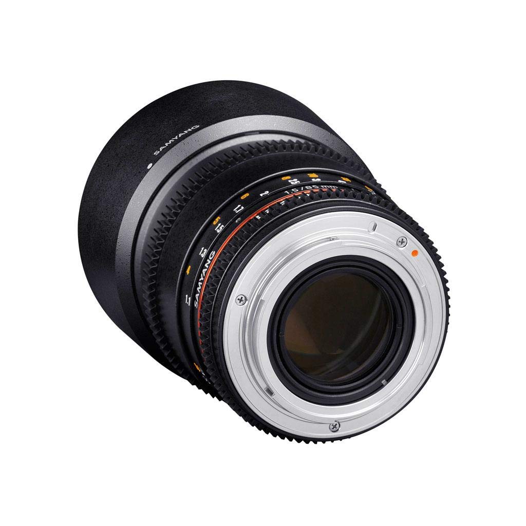 Samyang F1313006101 - Objetivo para vídeo VDSLR para Sony E (Distancia Focal Fija 85mm, Apertura T1.5-22 AS IF UMC II, diámetro Filtro: 72mm), Negro