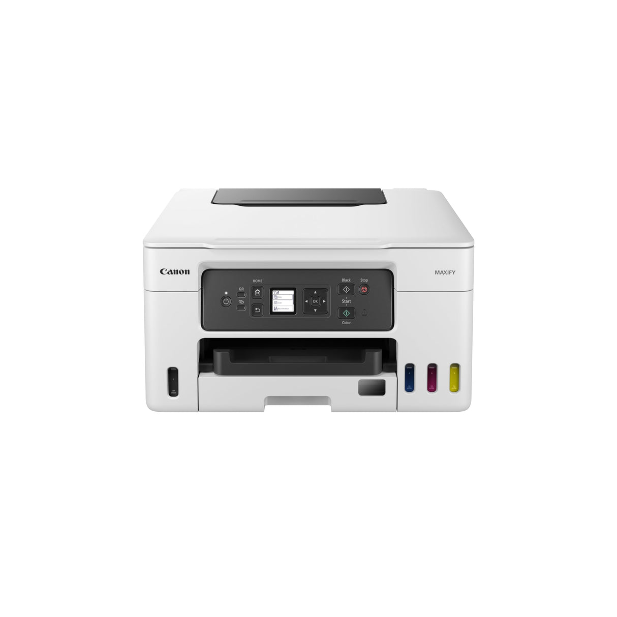 Canon Maxify GX3050 Megatank, Impresora Profesional para Oficina, con Depósito de Tinta Rellenable, Pantalla LCD, 3 Años de Garantía, Impresión de Alta Velocidad, Incluye Botellas de Tinta