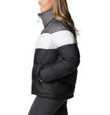 Columbia Mujer Chaqueta Acolchada, Black, White, City Grey, M