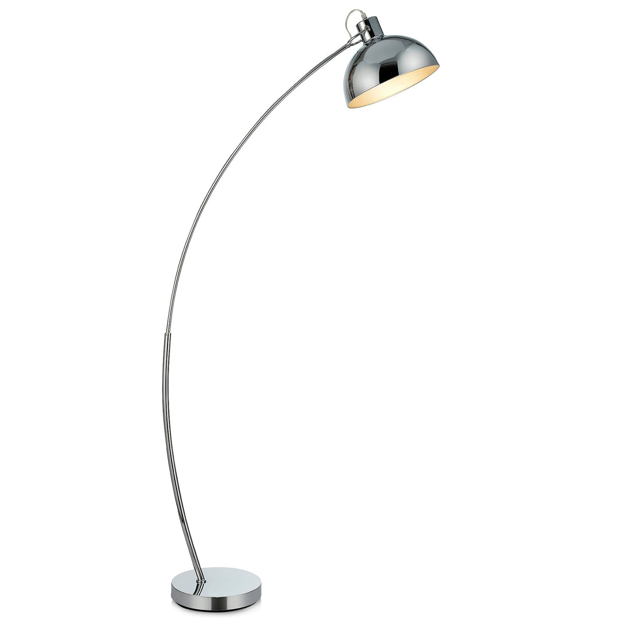 Versanora Lámpara LED de pie estándar cromada y curvada Arco VN-L00024EU