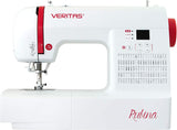 VERITAS Máquina de coser Rubina I Máquina de coser digital para ordenador, 100 programas de puntada, tensión de hilo automático y ayuda para enhebrar, cortahilos, longitud de puntada ajustable,