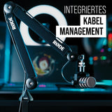 PSA1+ de RØDE - Brazo de estudio profesional con amortiguación de muelle y gestión de cables