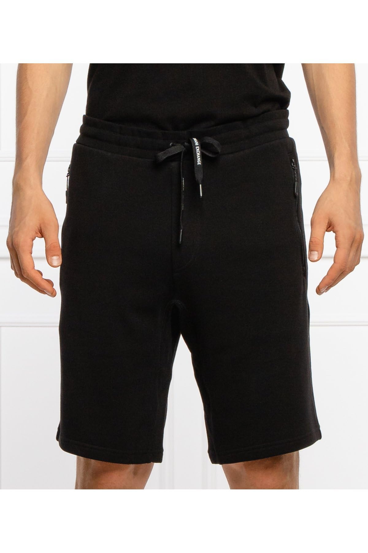 Armani Exchange French Terry Pantalones Cortos para Hombre, Negro (Black 1200), S