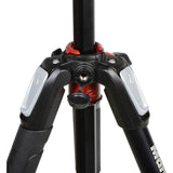 Manfrotto Trípode de Aluminio de 3 Secciones con Cabeza de 3 Vías, Kit de Accesorios de Fotografía Profesional, Trípode de Cámara con Cabezal