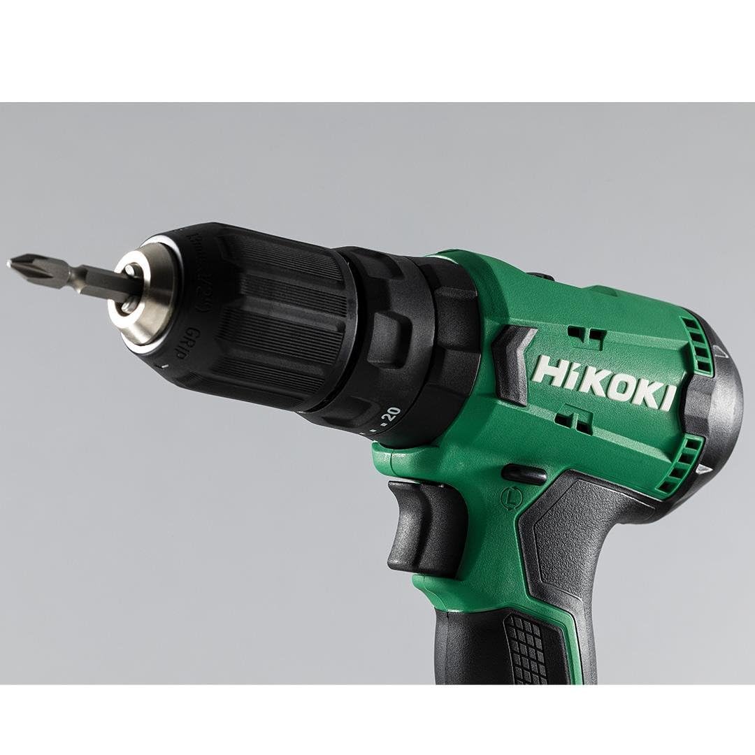 HIKOKI Akku Schlagbohrschrauber DV18DA (18V, Li-Ion, 50Nm Festdrehmoment, Schlagbohrfunktion, 2 Gang-Getriebe, 13 mm Einhülsen-Schnellspannbohrfutter, LED, im Transportkoffer)