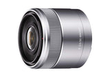 Sony SEL30M35, Objetivo para Sony, Tamaño de Filtro 49 mm, E 30 mm F3.5 Macro, Plata