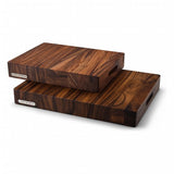 Continenta - Tabla de cocina para cortar - Hecha con madera de acacia, superficie tratada con aceite, madera maciza y emblema de metal.