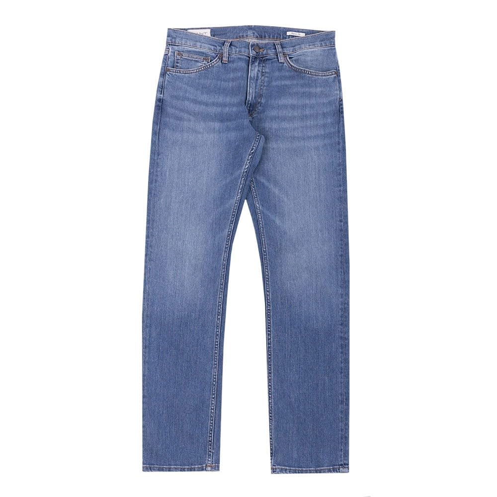 GANT Regular Jeans, Azul Medio, 34W / 32L para Hombre