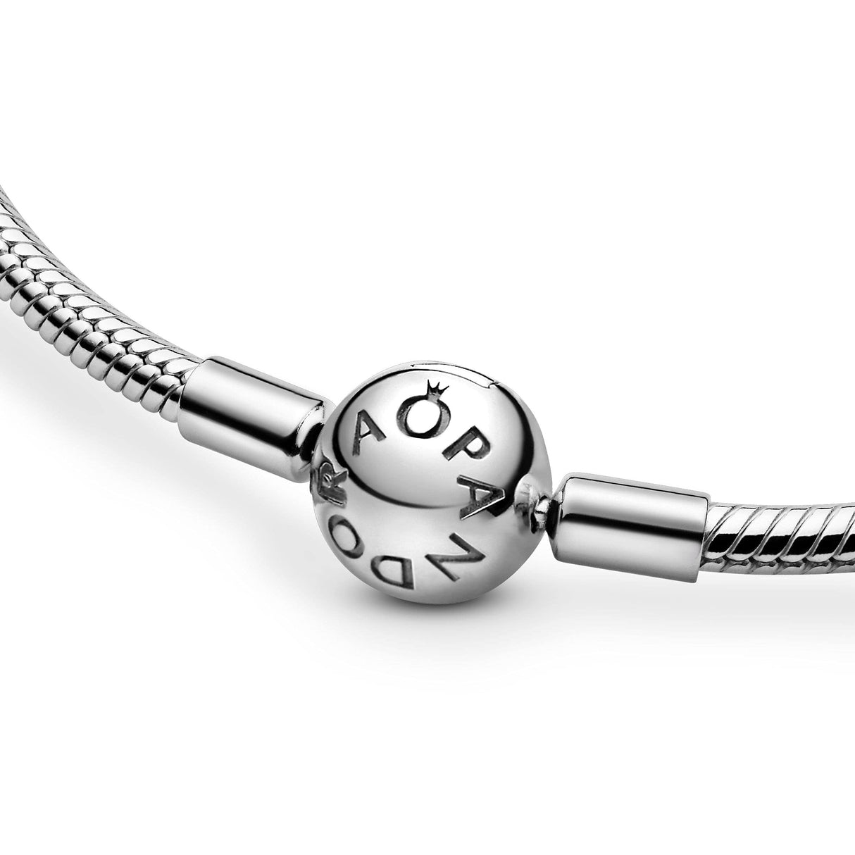 Pandora Icons Collar de plata con cierre redondo, 40