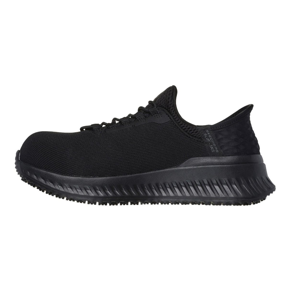 Skechers Tilido Ombray, Botas de construcción Mujer, Black Textile/Synthetic, 38 EU