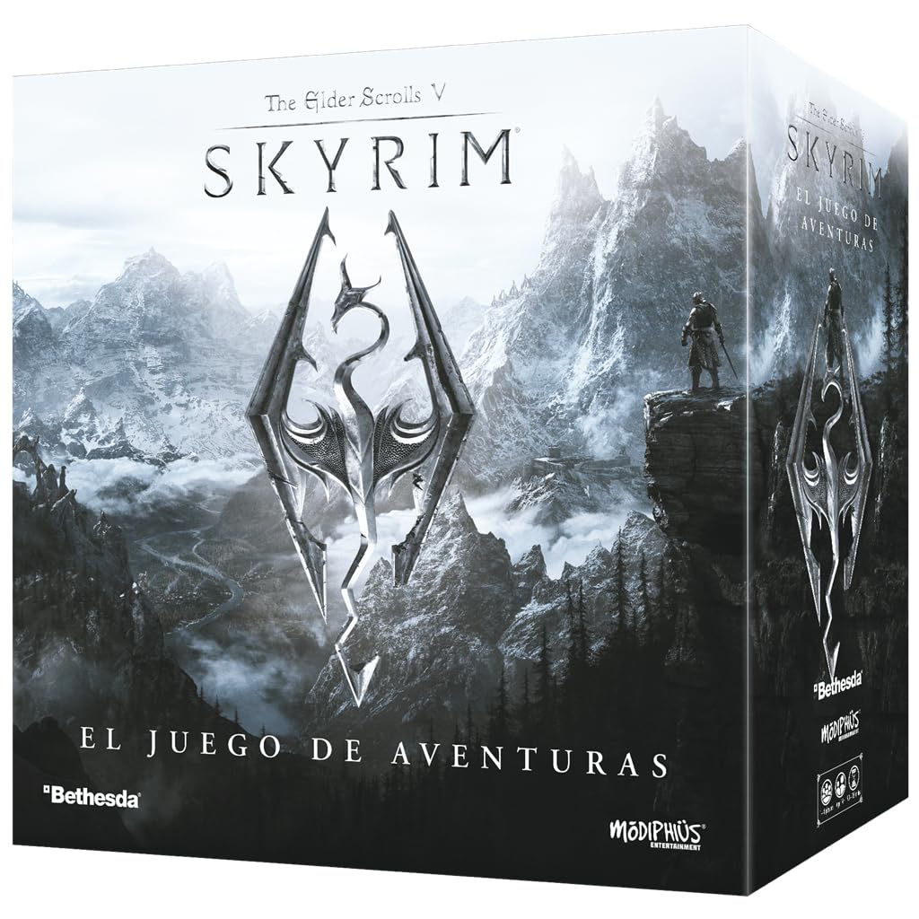 Modiphius Entertainment The Elder Scrolls V: Skyrim El Juego de Aventuras Juego de Mesa, A Partir de 14 Años, De 1 a 4 Jugadores, 60-120 Minutos por Partida, Español
