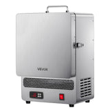 VEVOR Horno Fundidor de Sobremesa, 1500 W Horno Potente Eléctrico de Acero Inoxidable Temperatura Máxima de 1200 ℃ de Fundir Oro para Fundición en Cera, Bricolaje con Arcilla, Templado de Metales