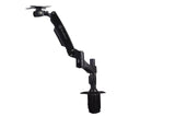 SilverStone SST-ARM11BC - Bracket para montaje de un brazo para monitor LCD LED, Ajustable, con rotación de 360º, brazo basculante arriba/abajo 90º,izquierda/derecha 90º & 180º Max VESA100x100,negro