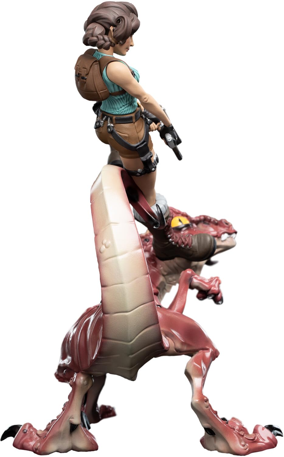 Weta Workshop Tomb Raider - Figura de Mini Epics Lara Croft & Raptor (24 cm)