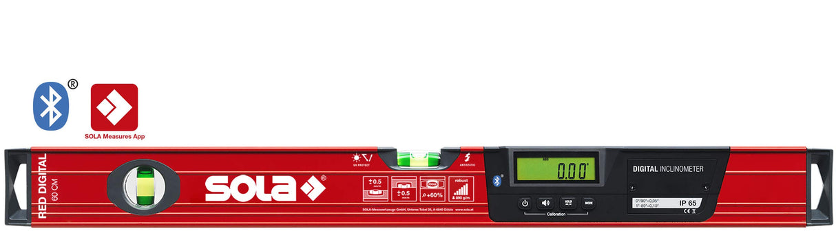 SOLA RED60DIGITAL- Medidor de ángulos RED 60 DIGITAL