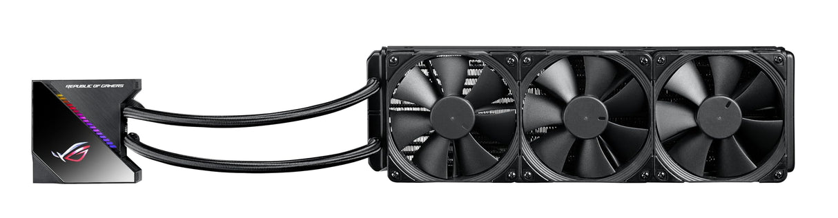 ASUS ROG RYUJIN 360 - Sistema de refrigeración líquida de CPU con Oled de color, AURA Sync RGB, tubo de goma reforzado de 38 cm, ventiladores iPPC Noctua Industrial PWM de 120 mm