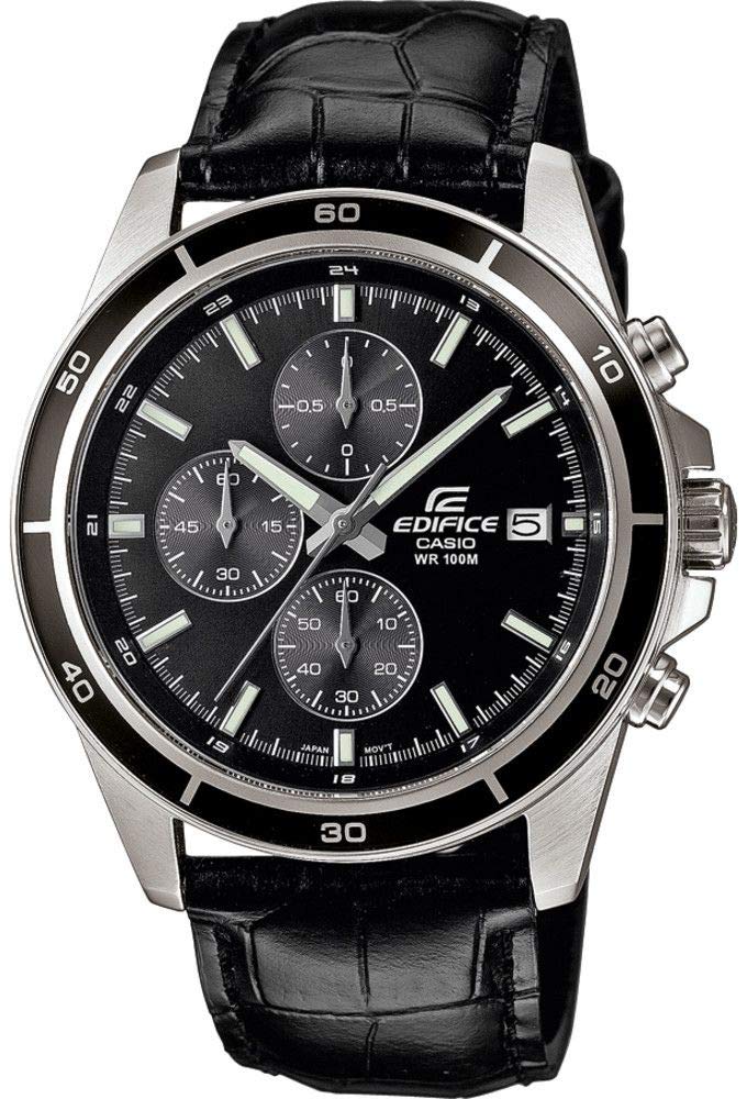 Casio Reloj Analogico para Hombre de Cuarzo con Correa en Cuero EFR-526L-1AVUEF