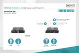 DIGITUS DS-55124 Extensor HDMI - Divisor HDMI - UHD 4K 30 Hz - 120 m a través de cable LAN - Ilimitado a través de Ethernet (IP-capaz) - Set: Transmisor y Receptor - Loop-Out, infrarrojos IR, PoE