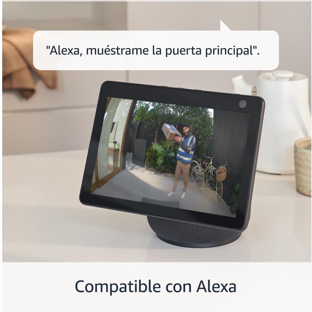 Videotimbre Pro con batería Ring (Battery Video Doorbell Pro) | Videotimbre con vídeo de cuerpo entero, detección de movimiento 3D y visión nocturna en color | 30 días gratis de Ring Home