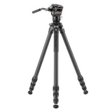 Vanguard Alta Pro 3VL 264CV14 - Trípode de vídeo de Carbono, rótula Veo PV-14 y Base niveladora