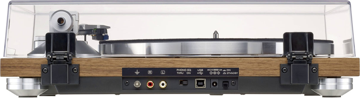 Teac TN-4D - Tocadiscos analógico con accionamiento Directo (Puerto USB para grabación de PC y Amplificador Phono EQ Integrado), Color Nogal