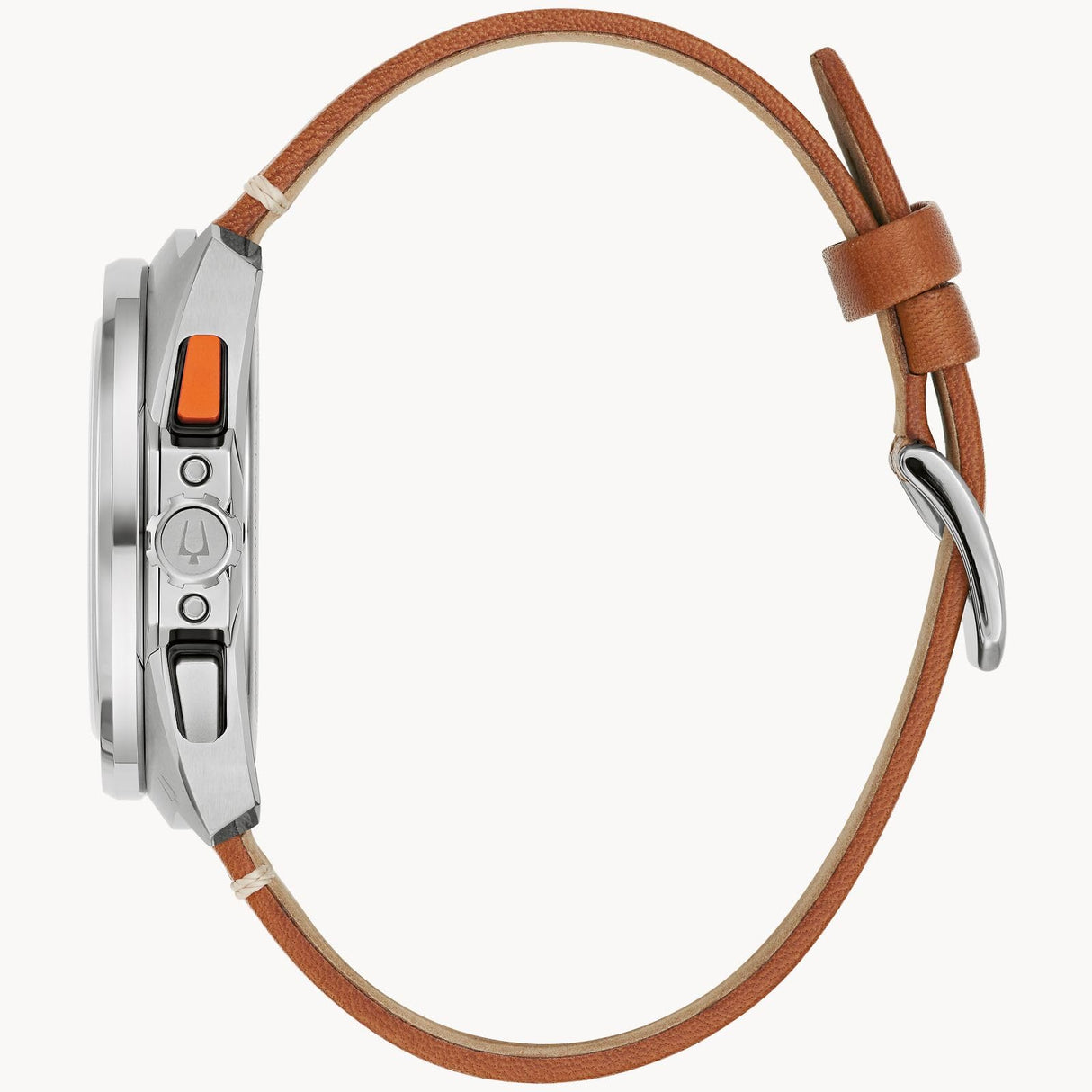Bulova Reloj cronógrafo de Cuarzo para Hombre con Correa de Cuero 98B427, marrón, Moderno