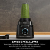 Ninja Detect Power Pro Batidora y Procesador de alimentos 3 en 1 (1200W), vaso de 680 ml y cuchilla para masa, ideal para mezclar, picar y batir, negro, TB401EU