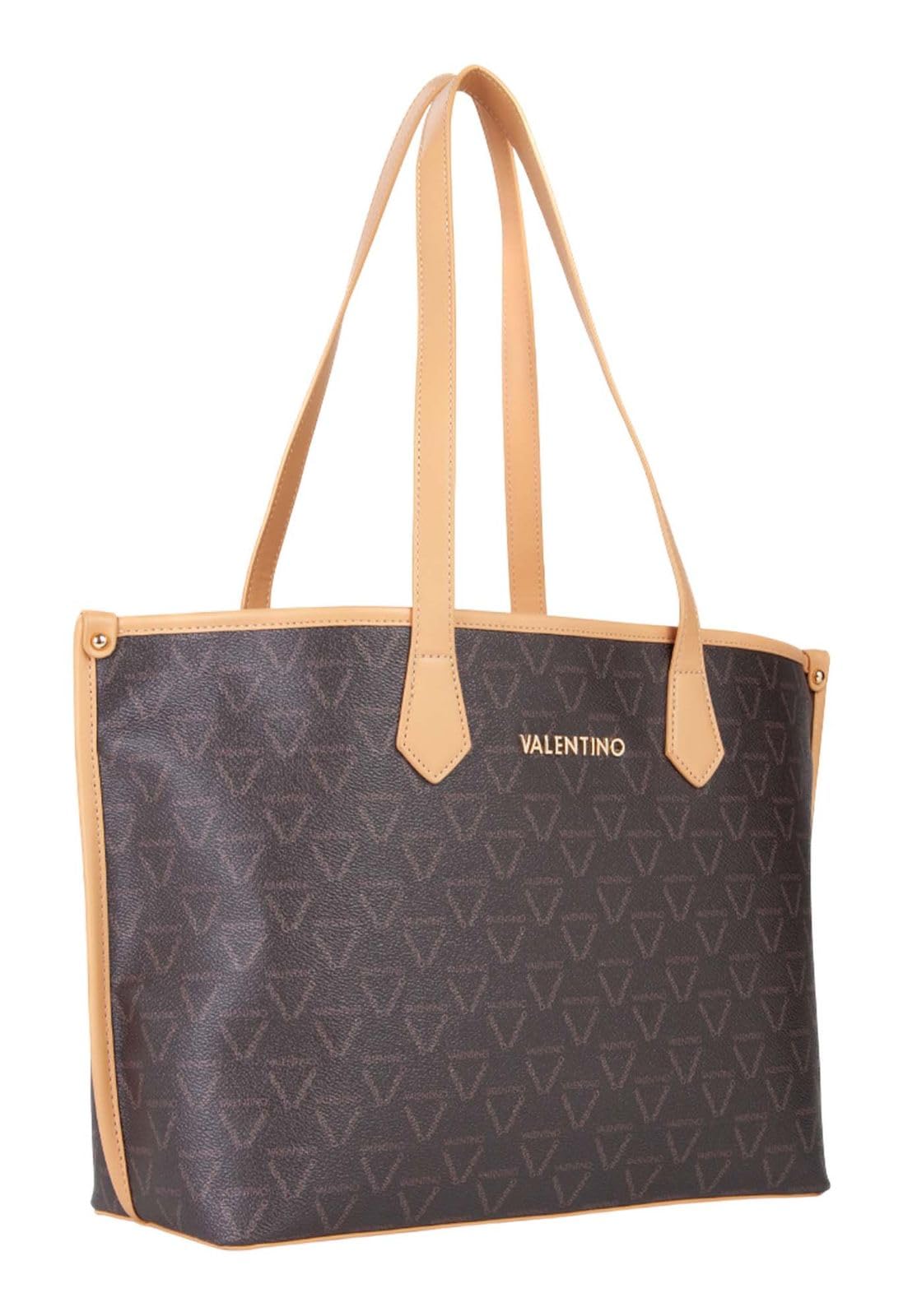 Valentino Lady Re Shopping Bag Mora/Naturale