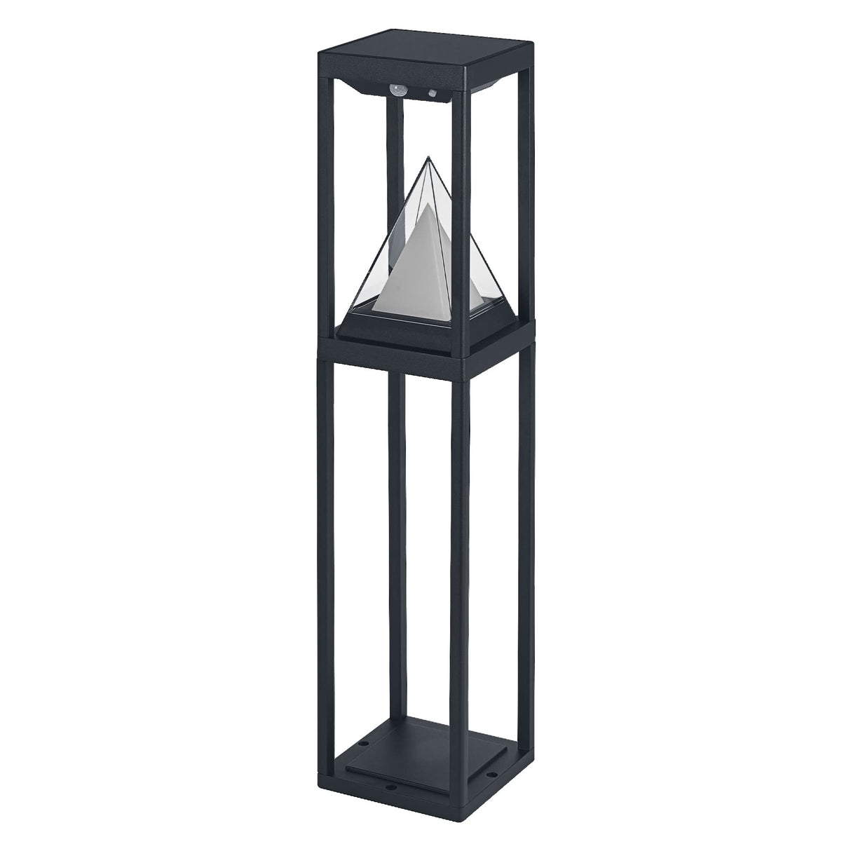 LEDVANCE Luz solar SMART+ para exteriores Bluetooth, luz blanca cálida y de color, utilizable sin alimentación, hasta 2,5HR de funcionamiento al 100 % de luz, recargable con cable USB-C IP44 negro