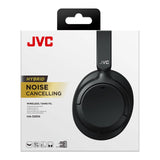 JVC Auriculares Inalámbricos Bluetooth, 50 Horas de Batería, Bluetooth 5.3, Auriculares Cancelación de Ruido con Micrófono Integrado, 3 Modos de Sonido, Conexión Multipunto (Negro) - HA-S95N