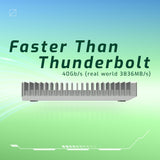 OWC Unidad SSD Externa ultrarrápida NVMe Thunderbolt (USB-C) de 8 TB Express 1M2 con Carcasa de disipador de Calor de Aluminio