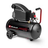 Einhell compresor TC-AC 270/50/10 (1800 W, máx. 10 bar, depósito de 50 l, lubricado con aceite, manómetro para presión de trabajo y de caldera, 270 l/min potencia de aspiración, reductor de presión)