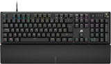 Corsair K70 Core RGB Teclado mecánico de Juego con reposamuñecas - Teclas lineales prelubricadas MLX Red - Amortiguación del Sonido - Compatible con iCUE - AZERTY FR Layout - Negro