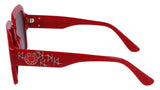 KARL LAGERFELD KL6104SR Gafas, Red, 53/20/140 para Mujer