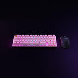 Glorious Gaming GMMK 2 Compact 65% - Teclado gaming mecánico, compacto TKL 65%, carcasa de aluminio, personalizable, keycaps dobles, switches Fox, RGB, distribuciones QWERTY estadounidense - Rosa