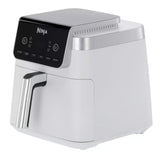 Ninja Air Fryer MAX PRO, 6.2L, sin aceite, cajón grande, asado, cocinar, freír, familiar, digital, cesta y placa de cocción compatibles con lavavajillas, blanco AF180EUWH