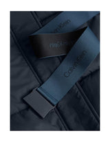 Calvin Klein Cazadora acolchada Mujer Logo Belt Short Puffer con cinturón, Azul (Ink), S