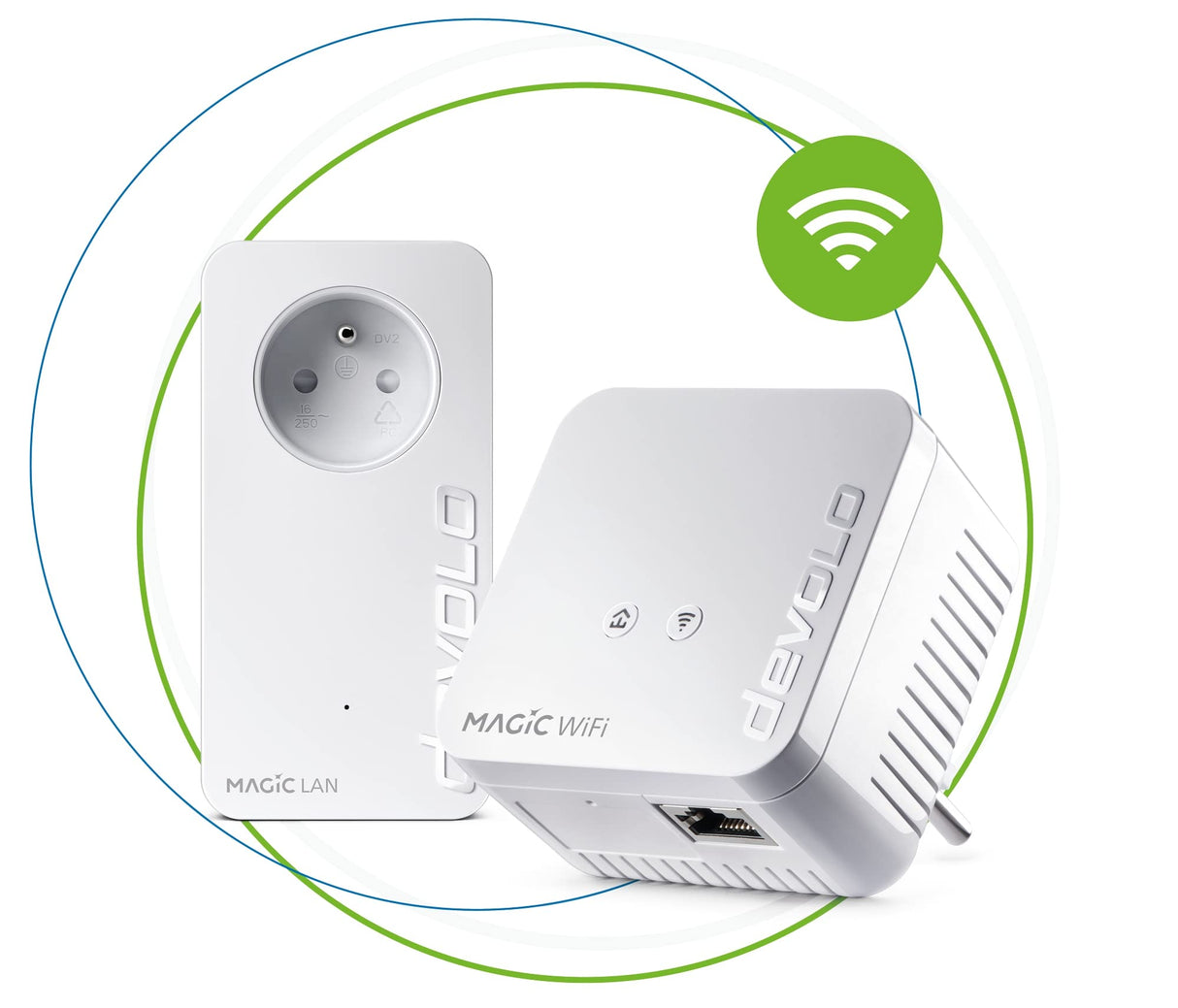 devolo Magic 1 WiFi Mini - Kit de Inicio de PLC, Compacto, para el teletrabajo y la transmisión en Directo
