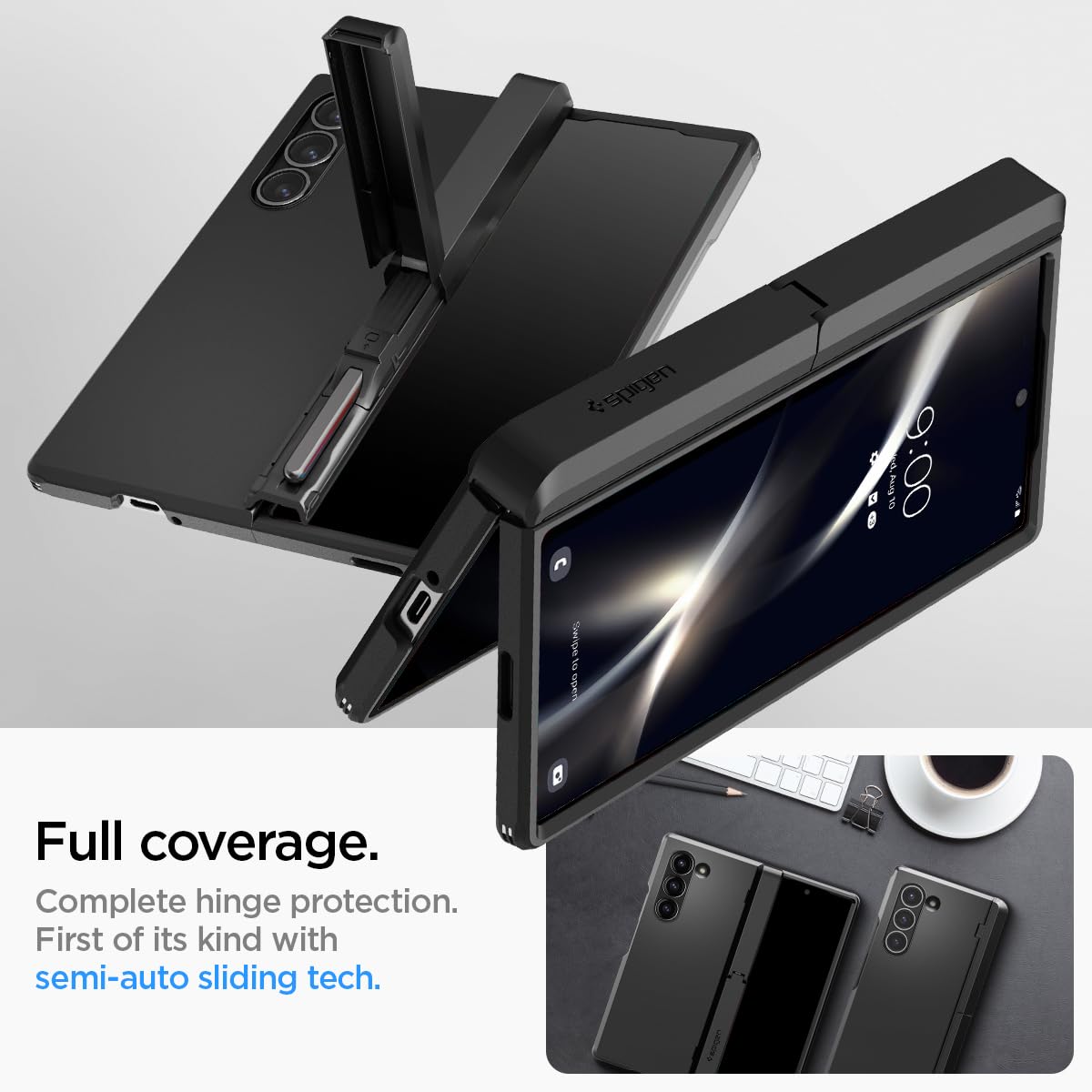 Spigen Funda Tough Armor Pro P Compatible con Samsung Galaxy Z Fold 6 - Negro